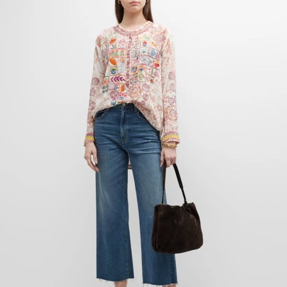 Johnny Was Multicolor Embroidered Tunic - Picture 4 of 10